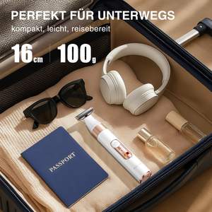 Afeitadora Eléctrica 2 en 1 para Mujer, Húmeda y Seca, Impermeable, Recargable por USB, Depilación Corporal, Recortadora de Bikini para Axilas y Rostro, Ideal para Hotel - Product Image 3