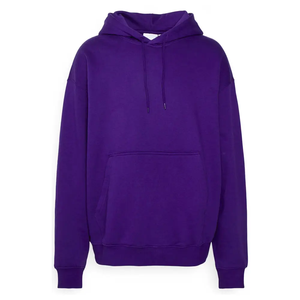 Sudaderas con capucha Logotipo personalizado Impresión de pantalla Sudaderas con capucha en blanco 350gsm Unisex Plain Streetwear Drop Shoulder Sudaderas con capucha para hombres - Product Image 5