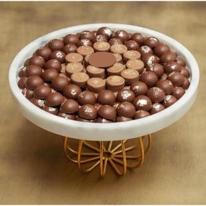 Bonbons au chocolat de forme ronde en métal de qualité supérieure plats de service design attrayant vaisselle du Ramadan plats de service au chocolat - Product Image 2