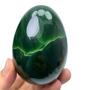 GREENJADE Huevo hecho a mano Piedra preciosa natural Artesanía de ÁGATA MUNTAHA Venta al por mayor Piedra semipreciosa - Product Image 3