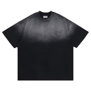 Respirant professionnel conception coton lourd t-shirt unisexe coupe régulière tendance mode logo personnalisé 180 200 Gsm 220 240 - Product Image 4