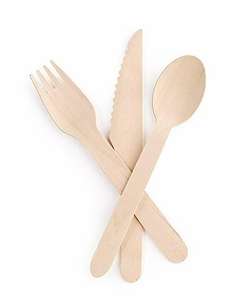 Cucharas de madera de estilo nórdico para restaurante y diseño de hotel Cubiertos naturales con acabado pintado para decoración de cocina Fiestas - Product Image 4