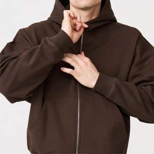 Sweat à capuche entièrement zippé personnalisé, imprimé, épais, 360g, écologique, chaud, durable, en polaire épaisse pour la saison hivernale, taille 6XL, idéal pour la superposition - Product Image 5
