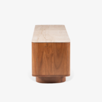 Meuble TV Modulaire Moderne et Élégant en Bois Massif avec Étagères de Rangement Intégrées, Conception à Poser au Sol, Meuble de Salon Adapté aux Téléviseurs de 65 pouces et Plus