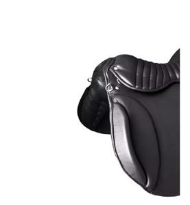 Sillín de salto negro de cuero acolchado de diseñador Premium, sillín de salto indio de Carreras de Caballos hecho a mano de alta calidad, los más vendidos - Product Image 2