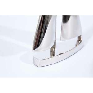 Objeto decorativo de yate Premium, modelo de yate de aluminio fundido, Decoración de mesa, acento brillante pulido, escultura artesanal de yate/barco - Product Image 3