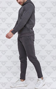 Conjunto de chándales Diseñador Hoody Jogging Bottoms Jersey gris chándales sudaderas con capucha y Conjunto de 2 piezas con bordado personalizado OME - Product Image 3