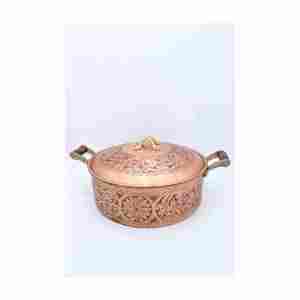 Pot de service en cuivre écologique très demandé prix raisonnable ustensiles de cuisine exportateur type assiette plat de riz - Product Image 1