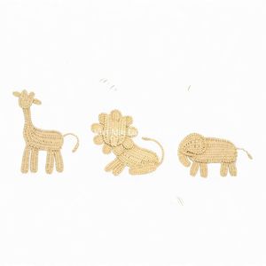 Décoration murale bohème pour enfants en rotin naturel fait main, art tissé pour chambre d'enfant en provenance du Vietnam - Product Image 1