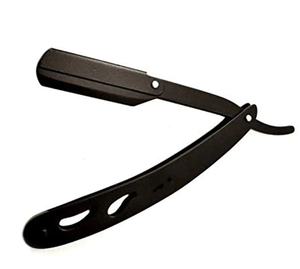 Rasoir pliant en acier inoxydable Rasoir de sécurité à gorge droite non jetable pour salon de coiffure Rasage pour corps de barbe - Product Image 5