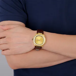 Reloj de acero envuelto en oro Personalización reloj mecánico reloj electrónico estructura Tourbillon Fabricación de movimiento inteligente - Product Image 1