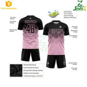 Conjuntos de uniformes de fútbol personalizados con nombre de equipo de fútbol, ropa de fútbol hecha en fábrica al por mayor - Product Image 4