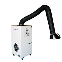 Purificateur de fumée portable et extracteur de fumée de soudage 3 HP 1650 CFM Débit d'air 0,3 µm Filtration certifiée CE