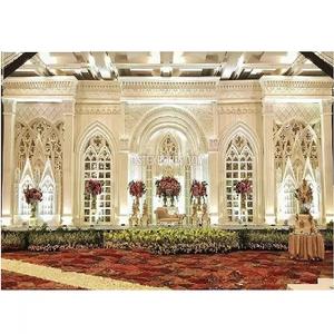 Decoración de Escenario de Boda Estilo Ventana Victoriana 3D, Marcos de Ventana Blancos Reales de Inglaterra para una Elegante Decoración de Boda, Nueva Jersey - Product Image 1