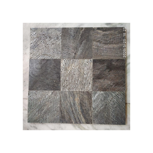 Tuiles de Slatestone vert or de haute qualité finition de surface fendue polie à usage intérieur moderne pour hôtels - Product Image 1