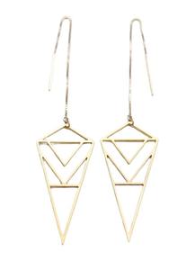 Boucle d'oreille en laiton faite à la main avec finition mate tendance - vente en gros - ARTWORK MAESTRO - Product Image 2