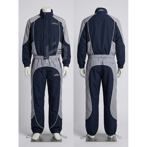 Survêtement coupe-vent imprimé délavé à l'acide de haute qualité, design personnalisé, ensemble de jogging, logo personnalisé, léger, 100 % nylon, pour sports de plein air - Product Image 5