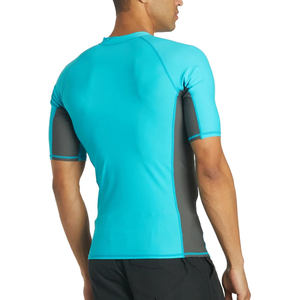 เสื้อรัดรูปแขนสั้นสำหรับผู้ชายเสื้อฝึกป้องกันผดผื่นพิมพ์โลโก้ - Product Image 6