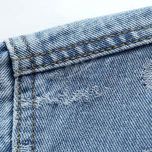 แจ็กเก็ตยีนส์ระบายอากาศสำหรับผู้หญิงแจ็กเก็ตยีนส์ระบายอากาศออกแบบโลโก้ได้ตามต้องการ - Product Image 4