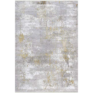 Tapis d'intérieur gris moderne Netline Home Depot Zett ZE006, 60% viscose, 40% acrylique, anti-peluches, facile à nettoyer, durable pour la chambre à coucher - Product Image 3