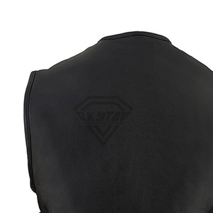 Chaleco de Cuero para Motocicleta sin Mangas, Resistente, para Uso en Exteriores, Moda Motociclista, Viajes de Aventura, para Hombre - Product Image 6