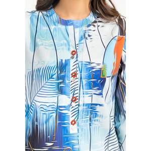 ชุดเซ็ต IUSTTS-778 ผ้าชีฟองพิมพ์ลายลำลองสำหรับฤดูใบไม้ผลิ/ฤดูร้อน - Product Image 1