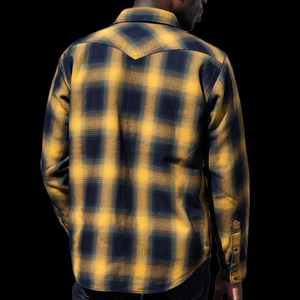 Nouvelle mode personnalisée à manches longues 100% coton boutons pression chemises pour hommes chemise en flanelle à carreaux - Product Image 5