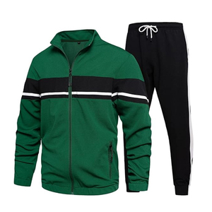 Ropa deportiva de invierno personalizada para hombre Street Active Track algodón polar equipo para correr al aire libre chándales con cremallera - Product Image 5
