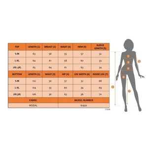 Ensemble deux pièces pour femme, chemisier modal à manches longues et pantalon, 30057 - Café - Product Image 6