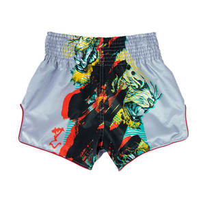 กางเกงขาสั้นต่อสู้สำหรับผู้ชายและผู้หญิงแบบใหม่ชุดกิโมโนแบบไทยสำหรับฝึกซ้อมการแข่งขัน - Product Image 2