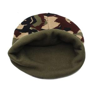 Caza Cálido Deporte de invierno Sombrero de invierno para hombre Gorro de camuflaje Camo Classic Gorro con logotipo cosido personalizado - Product Image 4