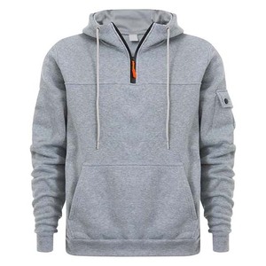 Sudadera con Capucha de Alta Calidad para Hombre, con Cierre, Bordado, Forro Polar, Bolsillos, Resistente al Viento, Impermeable, Personalizable, Mezcla de Algodón - Product Image 4