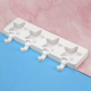 1 gói hình dạng ngôi sao Popsicle khuôn 4-khoang Silicone <span class=keywords><strong>Ice</strong></span> <span class=keywords><strong>Pop</strong></span> khuôn mẫu cho trẻ em và người lớn bánh làm tự chế Popsicle Kem - Product Image 6