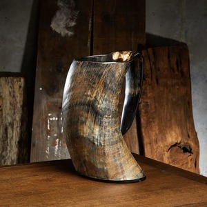 Taza de cuerno hecha a mano Premium para cerveza y café, para Bar Ideal, cocina, mesa de comedor y decoración rústica para el hogar - Product Image 3