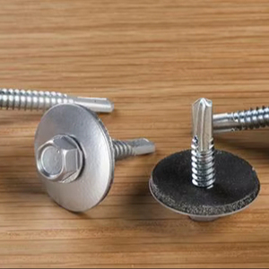 Vis autoperceuse avec grand métal de 38mm + rondelle collée EPDM pour toiture en polycarbonate sur métal - Product Image 1