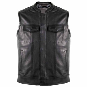 Haute vente hommes course maillot en cuir gilet élégant imperméable hiver motard vêtements d'extérieur Durable moto mode vêtements - Product Image 4
