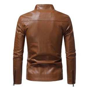 Chaqueta de Cuero para Hombre, Nueva Moda, Chaqueta de Cuero Cortavientos, Gran Venta - Product Image 2