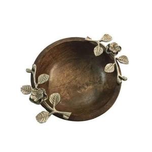 Excelente mano de obra, cuenco de madera para frutas y nueces con mango a juego de exportadores indios - Product Image 5