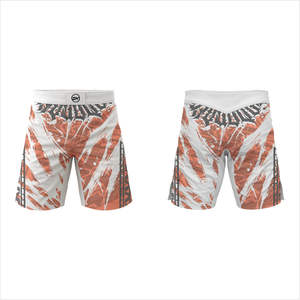 Short MMA personnalisé pour hommes Kickboxing Grappling Floral Brodé Gym Wear Compression Fit Décoration à volants Taille haute - Product Image 1