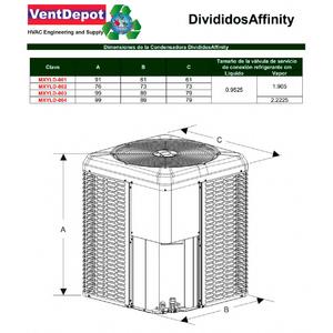 Compressore ad Alta Temperatura e Pressione, MXYLD-003, 36000BTU, 3To - Product Image 2
