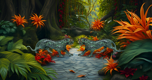 Eco-Friendly Brass Panther Leopard Statue Figurine Home Office Garden Decor Gift for Housewarming <b>Easter</b> Diwali Tabletop - Product Image 2