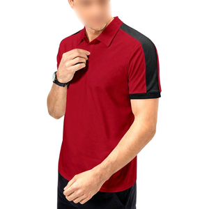 2025 sur mesure pour hommes pour polos meilleure conception de couleur de contraste de tissu doux de haute qualité bonne vente motif solide - Product Image 6