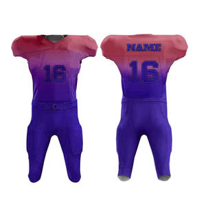 Nom de l'équipe Numéro Logo Sports Training Wear Uniforme de football américain élégant Tops de football américain Maillot de football américain - Product Image 1