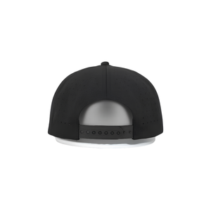 Gorra de Golf de 5 Paneles con Absorción de Sudor, Logotipo de Goma Personalizado, Orificios Transpirables Cortados con Láser, Impermeable, Cierre a Presión y Cuerda - Product Image 4