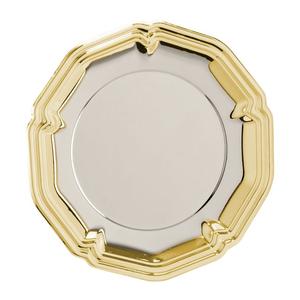 Platos decorativos Plato de servir de metal Platos de cargador elegantes chapados en cobre personalizados Mesa de comedor de restaurante - Product Image 3