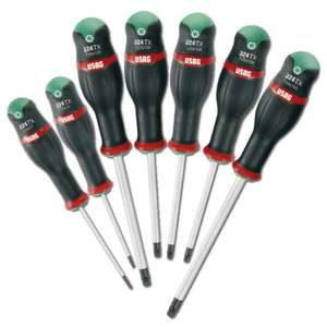 Juego de 7 destornilladores TORX para aplicaciones USAG - Product Image 1