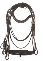 Brides de cheval Sports de plein air Brides d'équitation fabriquées sur des accessoires équestres de bride de cheval en cuir indien