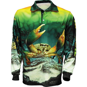 Logotipo personalizado verano protección UV secado rápido ligero negro manga larga pesca camisas UPF 50 rendimiento más tamaño sublimación - Product Image 6