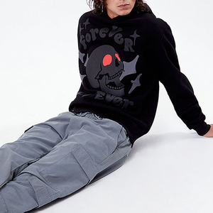 Proveedor de Sudaderas con Estampado Puff, Sudadera Urbana Gruesa con Logotipo 3D en Relieve, Ideal para Marca Privada y Suministro al por Mayor - Product Image 4