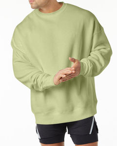 Fabricante Mayorista de Sudaderas Personalizadas, Talla Estadounidense, 400g, Mezcla de Algodón, Forro Polar, Sudaderas Lisas con Cuello Redondo - Product Image 5